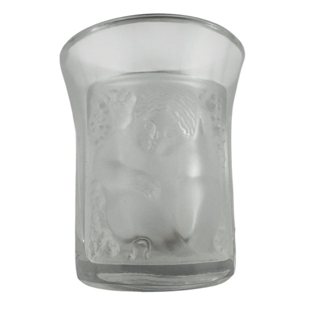 Lalique Les Enfants Signed Shot Glass Near Mint French Crystal Heirloom